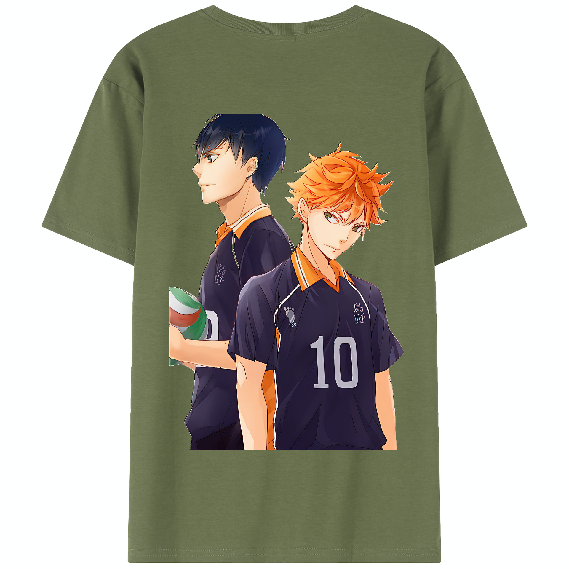 （画像用） ハイキュー!! Haikyu!! 綿100％半袖Tシャツ（背面プリント）